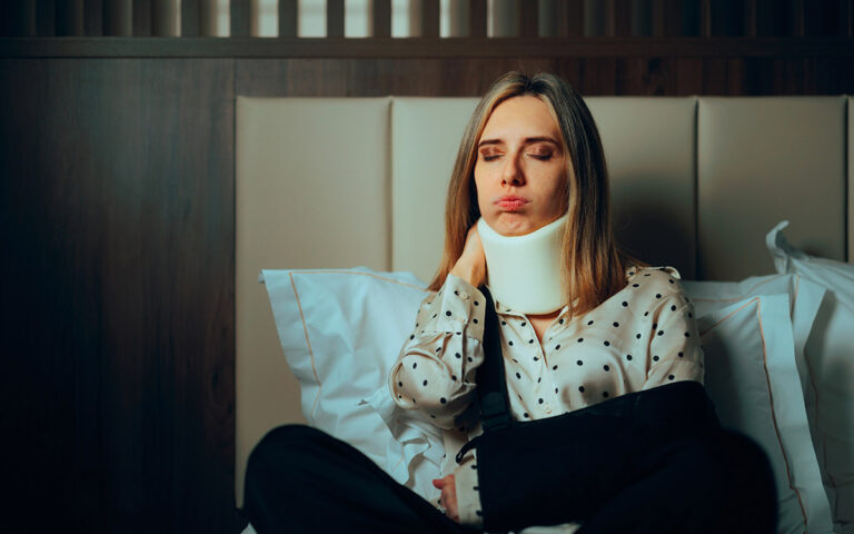 woman recovering from an injury